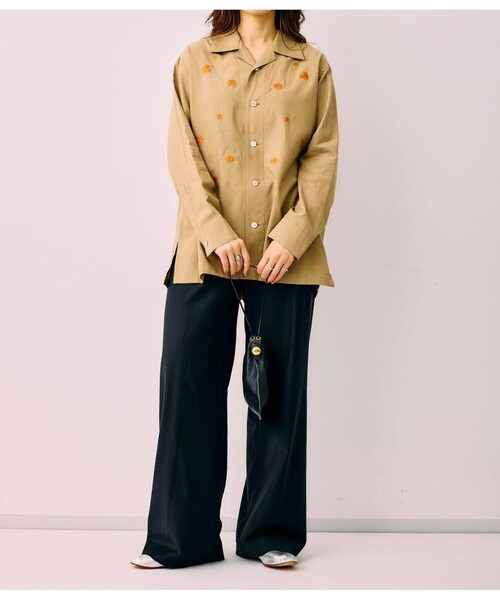 ブラウス シャツ 「ANTHEM A 」TINY EMBRO O/S SHIRTS レディースの画像