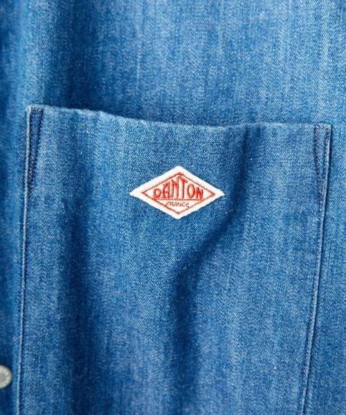 Danton（ダントン） 長袖シャツ 40 ライトインディゴブルー レディース