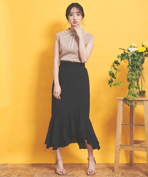 「NOELA」 スカート M ベージュ レディース_画像3