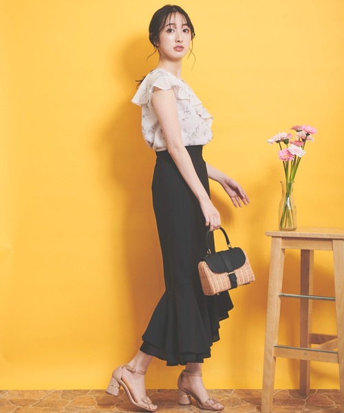 「NOELA」 スカート M ベージュ レディース_画像4