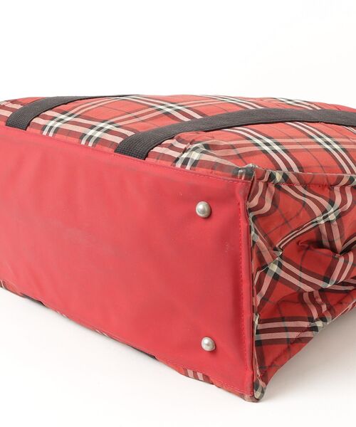 BURBERRY（バーバリー） ノバチェック柄 トートバッグ - レッド