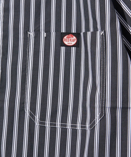 「RED KAP」 半袖シャツ MEDIUM ブルー メンズ_画像4