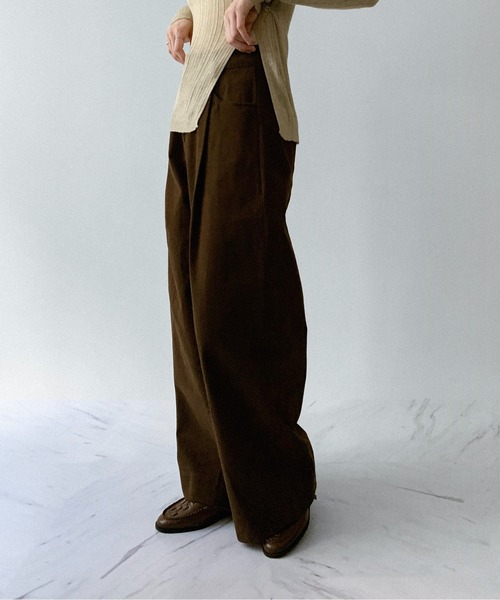 「on:nue」 パンツ LARGE ブラウン レディース_画像8