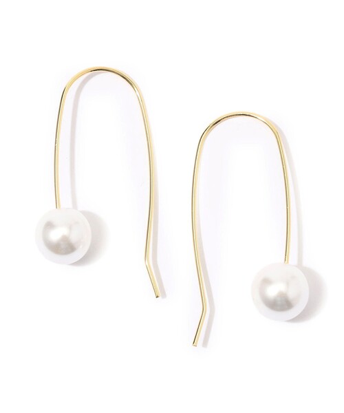 ピアス 「別注」Kenneth Jay Lane pearl drop wire ピアス レディースの画像