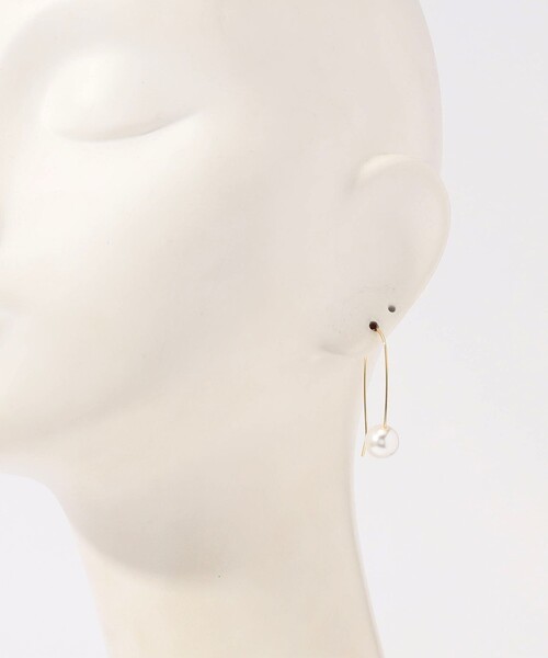 ピアス 「別注」Kenneth Jay Lane pearl drop wire ピアス レディースの画像