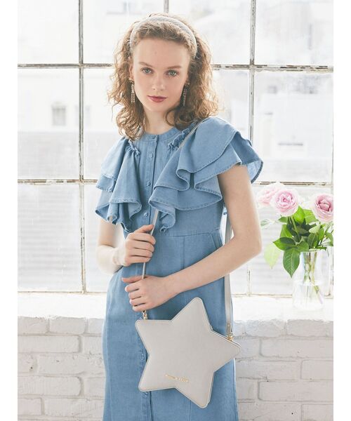 「Maison de FLEUR」 ショルダーバッグ FREE シルバー レディース_画像3