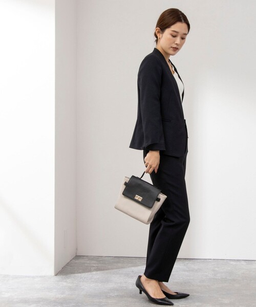 「NOLLEY'S Sophi」 スラックス 36 ネイビー レディース_画像2