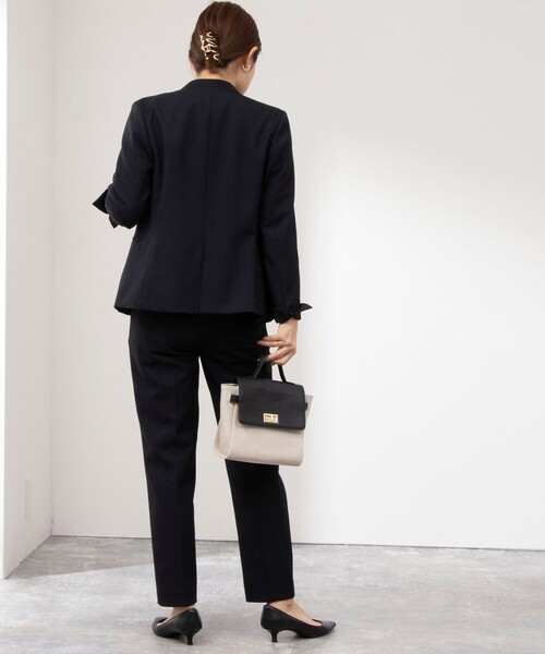 「NOLLEY'S Sophi」 スラックス 36 ネイビー レディース_画像3