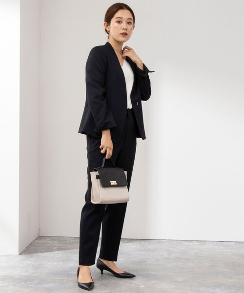 「NOLLEY'S Sophi」 スラックス 36 ネイビー レディース_画像4