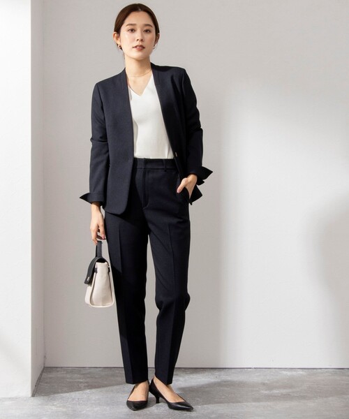 「NOLLEY'S Sophi」 スラックス 36 ネイビー レディース_画像7