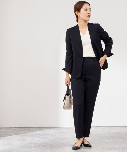 「NOLLEY'S Sophi」 スラックス 36 ネイビー レディース_画像8