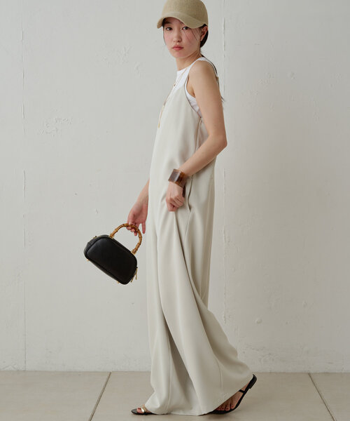 「LOUNGEDRESS」 オールインワン SMALL アイボリー レディース_画像2