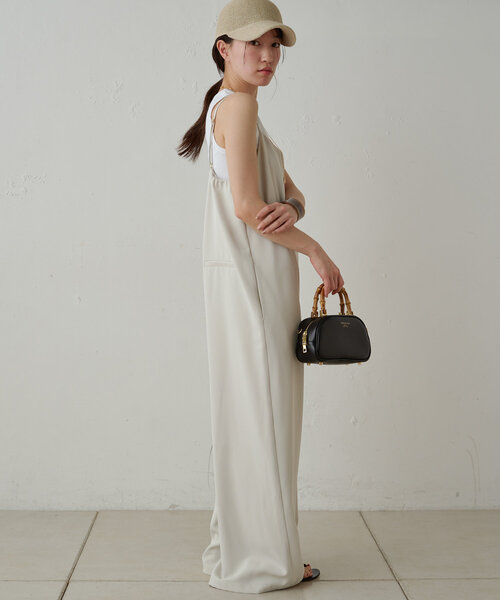 「LOUNGEDRESS」 オールインワン SMALL アイボリー レディース_画像3