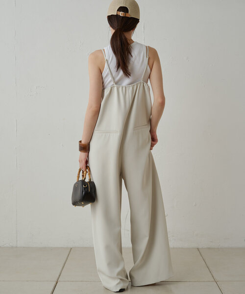 「LOUNGEDRESS」 オールインワン SMALL アイボリー レディース_画像4