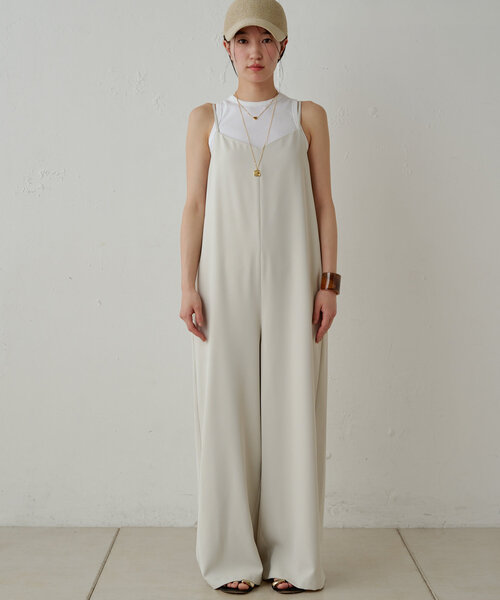 「LOUNGEDRESS」 オールインワン SMALL アイボリー レディース_画像5