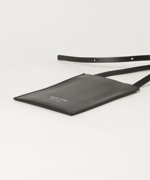 「HYKE」 レザー ネックポーチ「CHACOLIコラボ」 - ブラック レディース_画像3