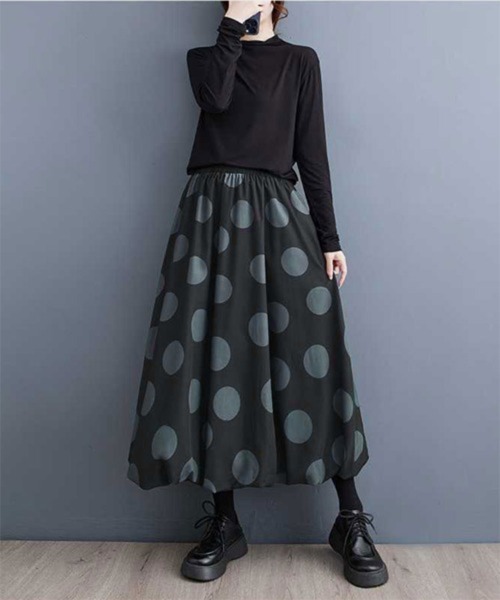 「SallyLunn」 ロングスカート LARGE ブラック レディース_画像7
