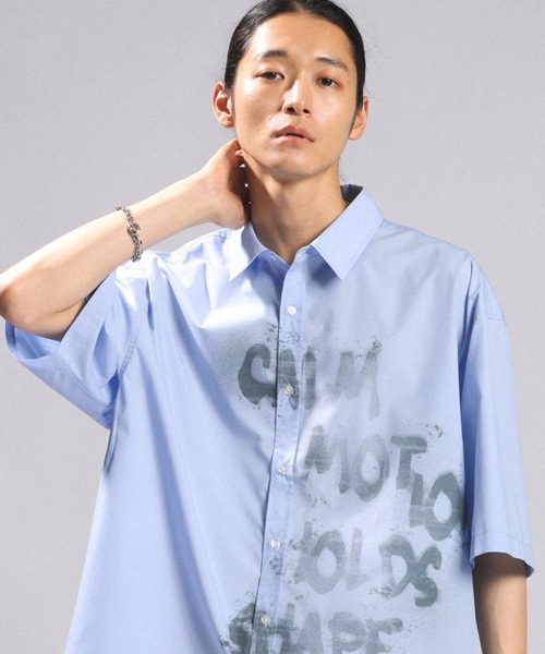 RAGEBLUE（レイジブルー） シャツ 半袖 SPRAY LOGO LOOSE FIT SHIRTS