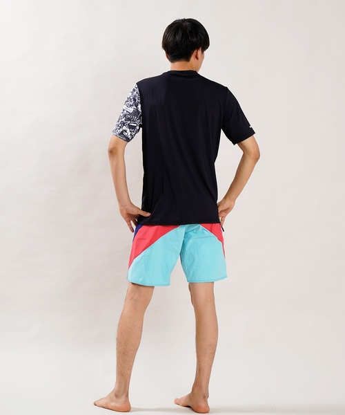 ラッシュガード VOLCOM/ボルコム UVケア 水陸両用 ルーズシルエット アシンメトリーTシャツ/ストーンロゴ ラッシュガード A9112202|ZOZOTOWN |13