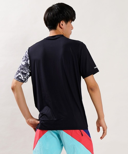 ラッシュガード VOLCOM/ボルコム UVケア 水陸両用 ルーズシルエット アシンメトリーTシャツ/ストーンロゴ ラッシュガード A9112202|ZOZOTOWN |08