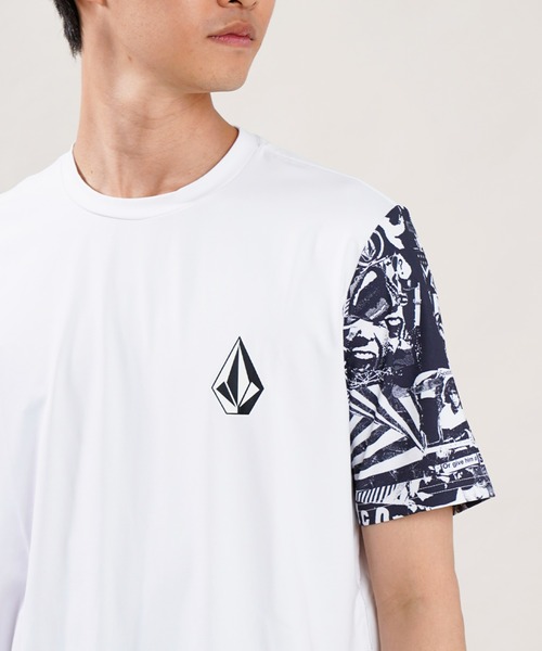 ラッシュガード VOLCOM/ボルコム UVケア 水陸両用 ルーズシルエット アシンメトリーTシャツ/ストーンロゴ ラッシュガード A9112202|ZOZOTOWN |02
