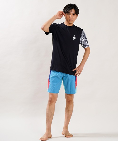ラッシュガード VOLCOM/ボルコム UVケア 水陸両用 ルーズシルエット アシンメトリーTシャツ/ストーンロゴ ラッシュガード A9112202|ZOZOTOWN |12