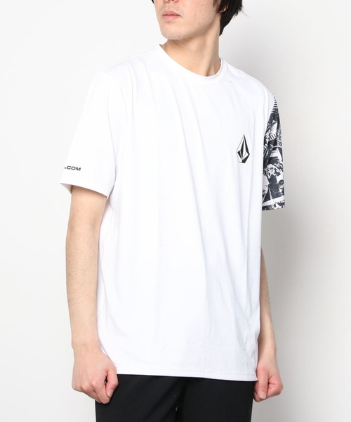 ラッシュガード VOLCOM/ボルコム UVケア 水陸両用 ルーズシルエット アシンメトリーTシャツ/ストーンロゴ ラッシュガード A9112202|ZOZOTOWN |14