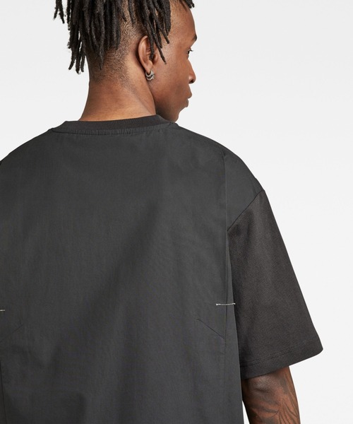送料込★G-Star★Utility Mix Pocket Loose Tシャツ G-STAR RAW (ジースターロゥ) UTILITY MIX POCKET LOOSE T-SHIRT