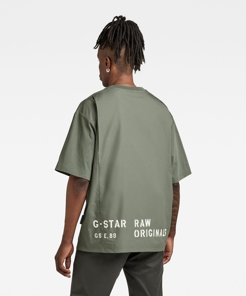 G-STAR RAW tシャツ Tシャツ UTILITY MIX BOXY T-SHIRT/バック