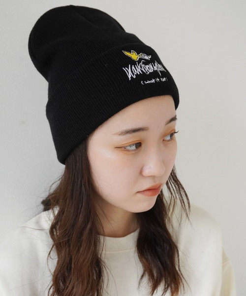 リサ着用Tell Me What You Want シリーズ ニット帽　完売品 What it isNt）ART BY MARKGONZALES ニット帽 ニットキャップ