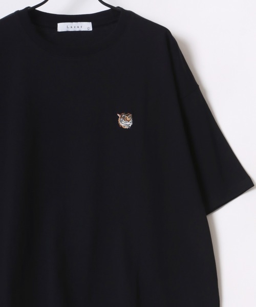 Lazar（ラザル） tシャツ Tシャツ 別注 Animal One Point Embroidery