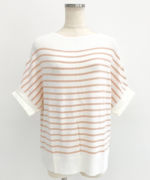 clear｜ラメシャギー半袖ニットトップス | Rakuten Fashion(楽天