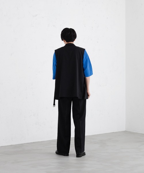 selle glant（セレグランテ） ベスト ジレ BELTED DOUBLE GILET