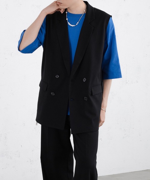 selle glant(セレグランテ) ベスト ジレ BELTED DOUBLE GILET selle glant(セレグランテ) ベスト ジレ BELTED DOUBLE GILET