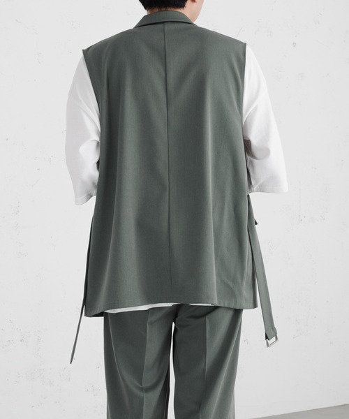 selle glant（セレグランテ） ベスト ジレ BELTED DOUBLE GILET