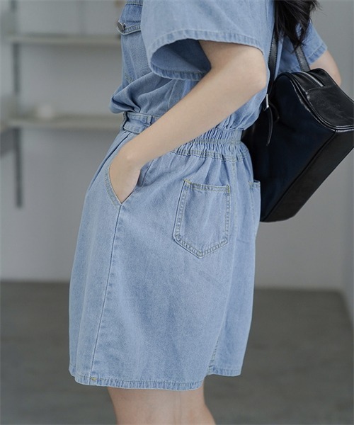 Denim Mini Dress デニムミニワンピース Dream garden ワンピース デニムミニワンピース : ZOZOTOWN