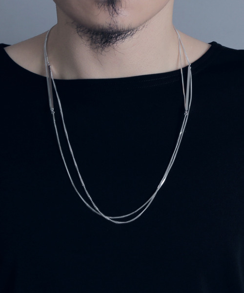 ネックレス 「YArKA/ヤーカ」double bar 3way necklace 「luslep2」 2タイプチェーン3wayバーネックレスの画像
