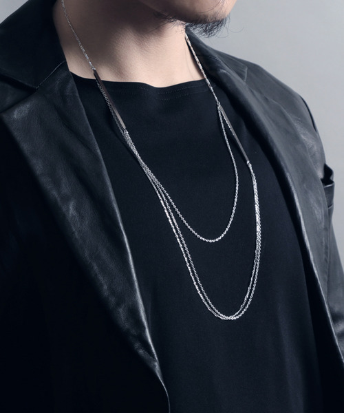 ネックレス 「YArKA/ヤーカ」double bar 3way necklace 「luslep2」 2タイプチェーン3wayバーネックレスの画像