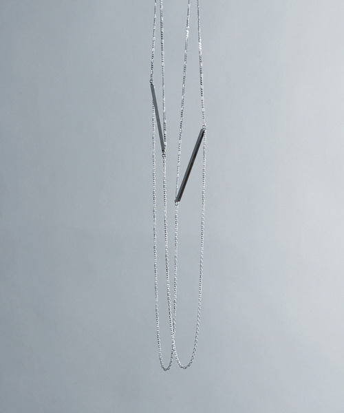 ネックレス 「YArKA/ヤーカ」double bar 3way necklace 「luslep2」 2タイプチェーン3wayバーネックレスの画像