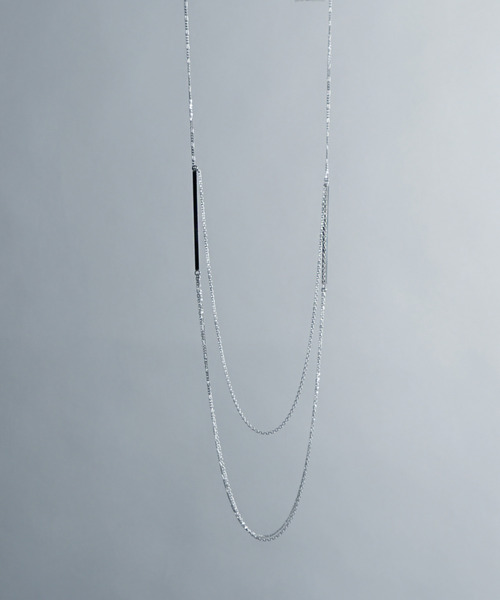ネックレス 「YArKA/ヤーカ」double bar 3way necklace 「luslep2」 2タイプチェーン3wayバーネックレスの画像