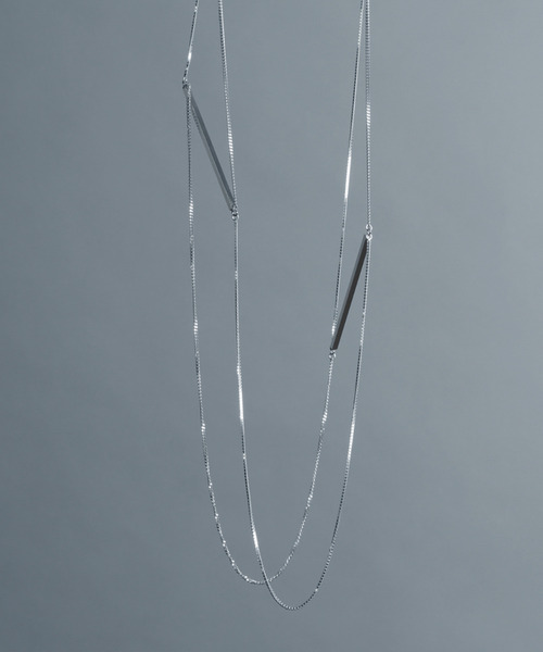 ネックレス 「YArKA/ヤーカ」double bar 3way necklace 「luslep2」 2タイプチェーン3wayバーネックレスの画像