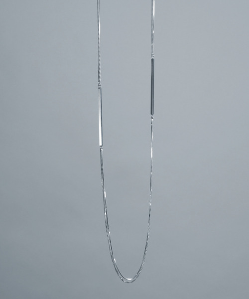 ネックレス 「YArKA/ヤーカ」double bar 3way necklace 「luslep2」 2タイプチェーン3wayバーネックレスの画像