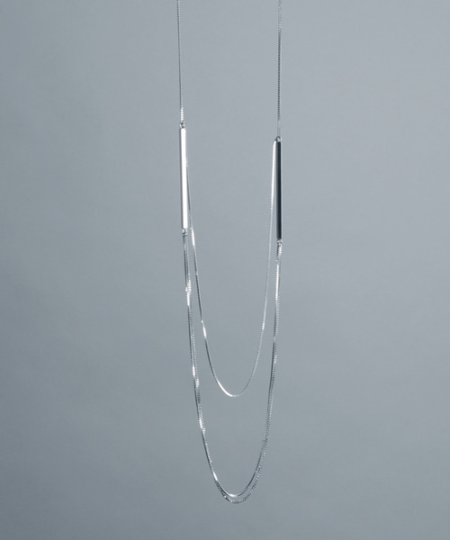ネックレス 「YArKA/ヤーカ」double bar 3way necklace 「luslep2」 2タイプチェーン3wayバーネックレスの画像
