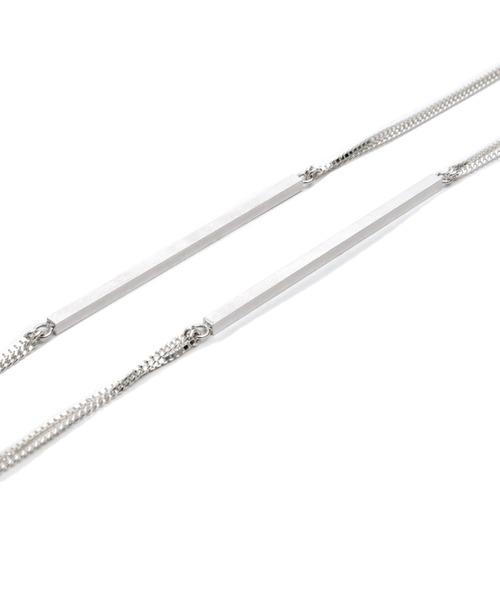 ネックレス 「YArKA/ヤーカ」double bar 3way necklace 「luslep2」 2タイプチェーン3wayバーネックレスの画像