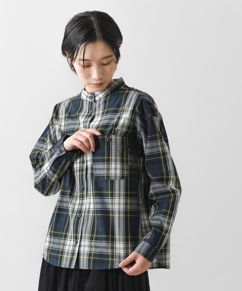 期間限定 数量限定 ブラウス ubasoku シャツ タイプライター先染め ウバソク / シャツ/ブラウス(半袖/袖なし)