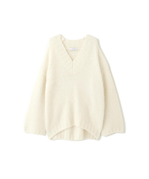 美品♡ジルスチュアート♡ブークレＶネックプルオーバー JILL STUART ニット セーター ブークレVネックプルオーバー