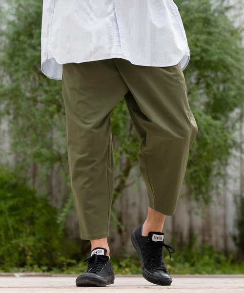 パンツ mp12064- Stretch Nylon Cutting Sarrouel Pants サルエル 
