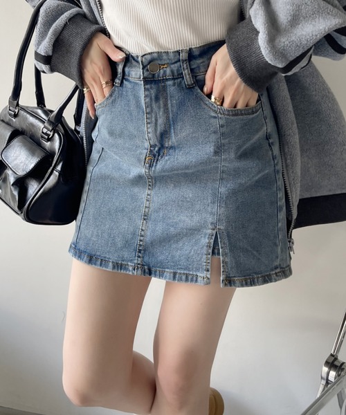 デニムスカート　ハムちゃん スカート パンツ付き デニム : ZOZOTOWN Yahoo!店 - 通販