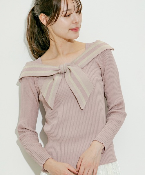 リボンデザインカットプルオーバー CELFORD（セルフォード）の「リボンデザインカットプル（Tシャツ
