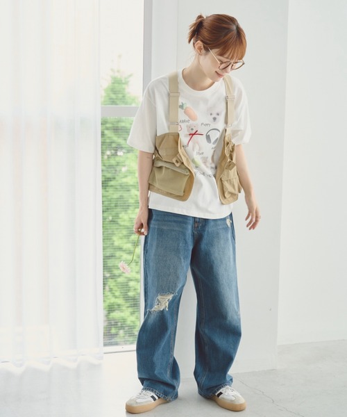 ベスト ジレ シャギー メッシュ ベスト レディース index ベスト ジレ フリンジシャギーコンパクトベスト「洗濯機